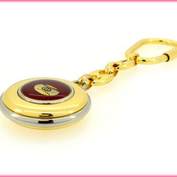 Authentic Gucci key ring Key holder Gold Red Woman - Picture 2 of 5